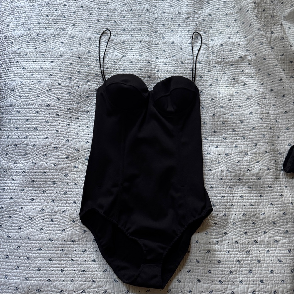 ALEXANDER WANG Runway Limited Edition CORSET Bodysuit Black 2 XS